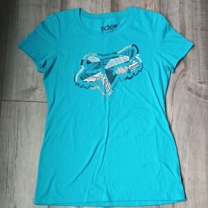 Fox Women's Aqua Graphic Tee